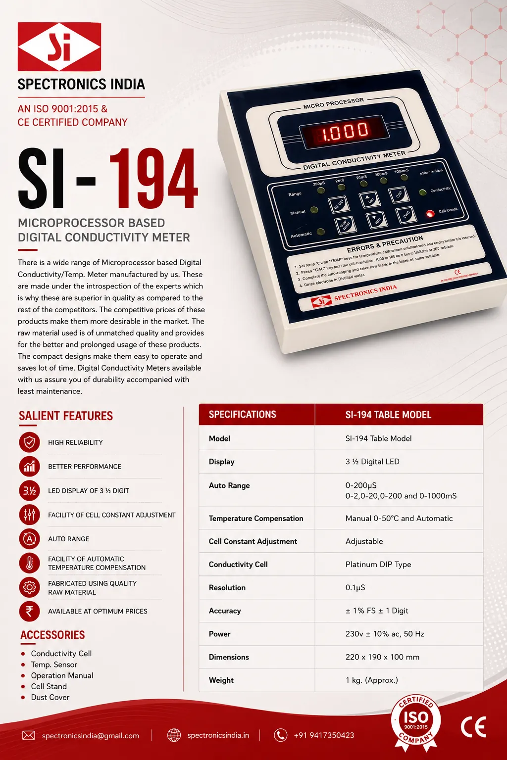 Conductivity Meter